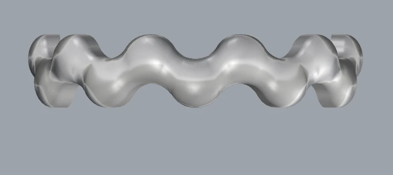 waves designer plain silver ring jewelry 3D Print Model .c4d .max .obj .3ds .fbx .stl .blend 