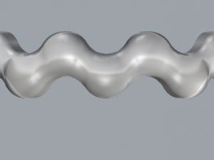 waves designer plain silver ring jewelry 3D 打印模型