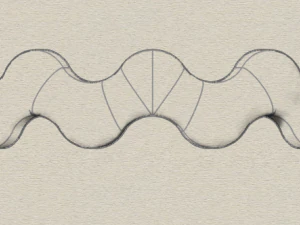 waves designer plain silver ring jewelry 3D Print Model