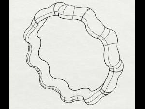 waves designer plain silver ring jewelry 3D Print Model