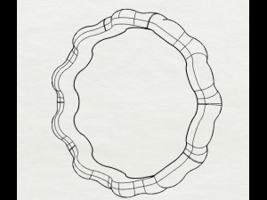 waves designer plain silver ring jewelry 3D Print Model