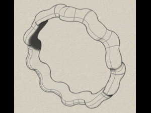 waves designer plain silver ring jewelry 3D Print Model