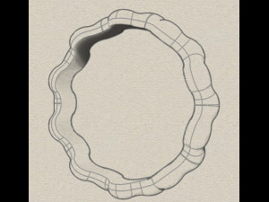 waves designer plain silver ring jewelry 3D Print Model