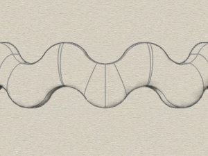 waves designer plain silver ring jewelry 3D Print Model