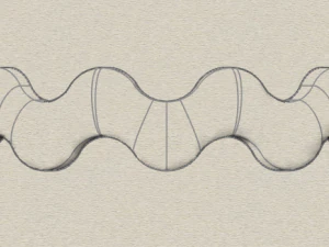 waves designer plain silver ring jewelry 3D Print Model