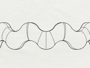 waves designer plain silver ring jewelry 3D Print Model