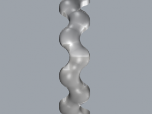 waves designer plain silver ring jewelry 3D Print Model