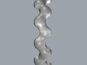 waves designer plain silver ring jewelry 3D Print Model
