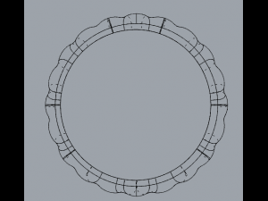 waves designer plain silver ring jewelry 3D Print Model