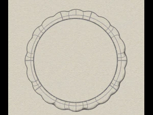 waves designer plain silver ring jewelry 3D Print Model