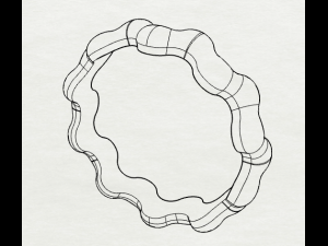 waves designer plain silver ring jewelry 3D Print Model