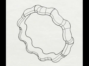 waves designer plain silver ring jewelry 3D Print Model