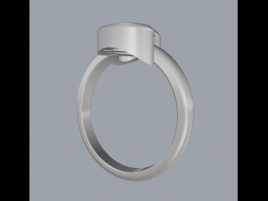 sterling silver double heart ring jewelry 3D Принт Модель