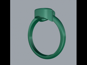 sterling silver double heart ring jewelry 3D Принт Модель