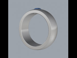 sterling silver single square gents ring Modelo de Impressão 3D
