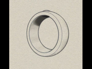 sterling silver single square gents ring 3D Print Model