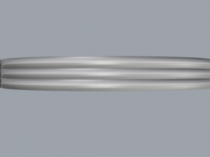 925 sterling silver plain silver ring 3D 打印模型
