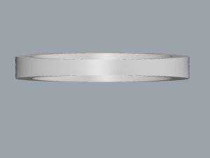 925 sterling silver plain silver ring Model do druku 3D