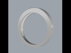 925 sterling silver plain silver ring Model do druku 3D