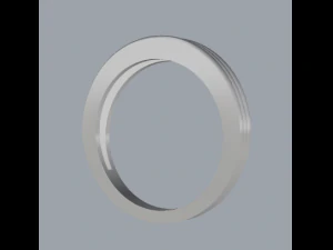 925 sterling silver plain silver ring 3D Print Model