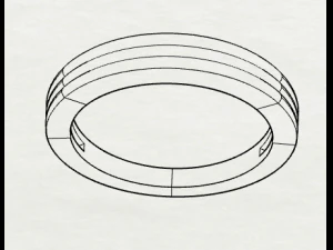 925 sterling silver plain silver ring 3D Print Model