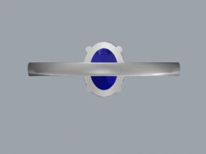 925 sterling silver oval gemstone ring 3D Print Model