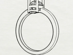 925 sterling silver oval gemstone ring 3D Print Model