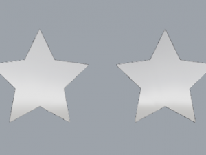 sterling silver star stud earrings jewelry 3Dプリントモデル
