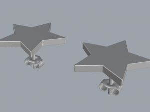 sterling silver star stud earrings jewelry 3Dプリントモデル