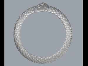 sterling silver snake designer ring jewelry Modèles 3D en vedette