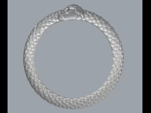 sterling silver snake designer ring jewelry 3D Print Model