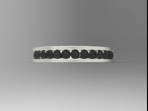 925 sterling silver channel setting ring 3D 打印模型