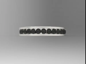 925 sterling silver channel setting ring 3D Print Model