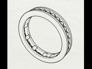 925 sterling silver channel setting ring 3D 打印模型
