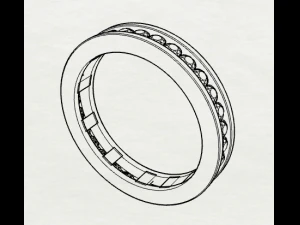 925 sterling silver channel setting ring 3D Print Model