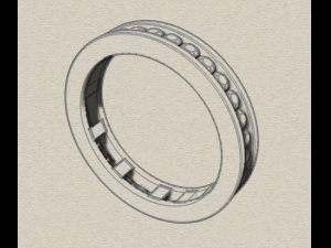 925 sterling silver channel setting ring 3D 打印模型
