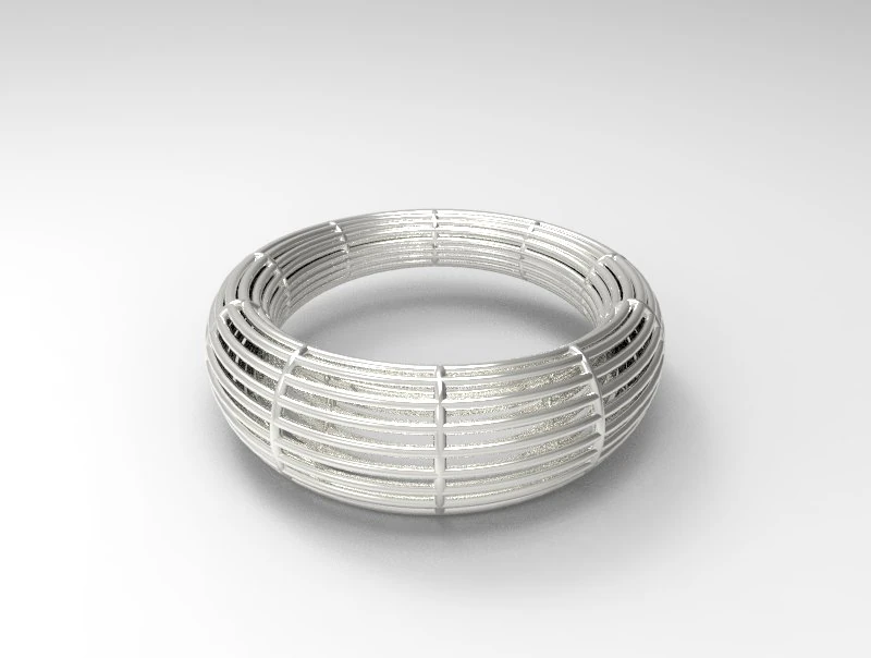 925 sterling silver plain wire silver ring 3D Print Model .c4d .max .obj .3ds .fbx .stl .blend 