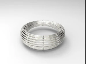 925 sterling silver plain wire silver ring 3D Print Model