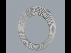 925 sterling silver plain wire silver ring 3D 打印模型