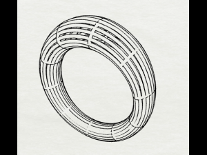 925 sterling silver plain wire silver ring 3D 打印模型