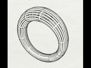 925 sterling silver plain wire silver ring 3D Print Model