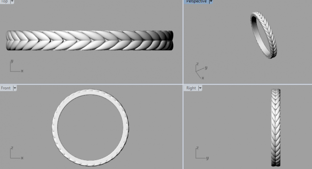 925 sterling silver leaf ring 3D Принт Модель .c4d .max .obj .3ds .fbx .stl .blend 
