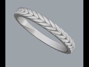 925 sterling silver leaf ring 3D Принт Модель