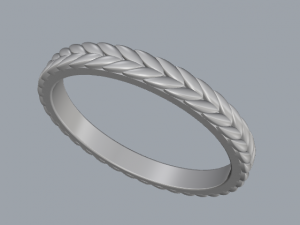 925 sterling silver leaf ring 3D Принт Модель