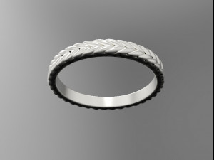 925 sterling silver leaf ring 3D Принт Модель