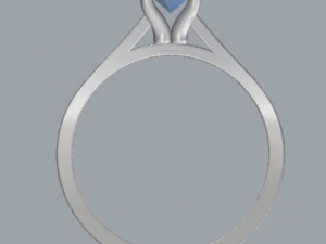sterling silver solitaire ring jewelry 3D Print Model