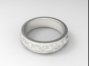 925 sterling silver texture ring jewelry Modelo de Impressão 3D