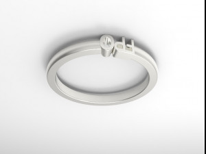 925 sterling silver name ring jewelry Modelo de Impressão 3D