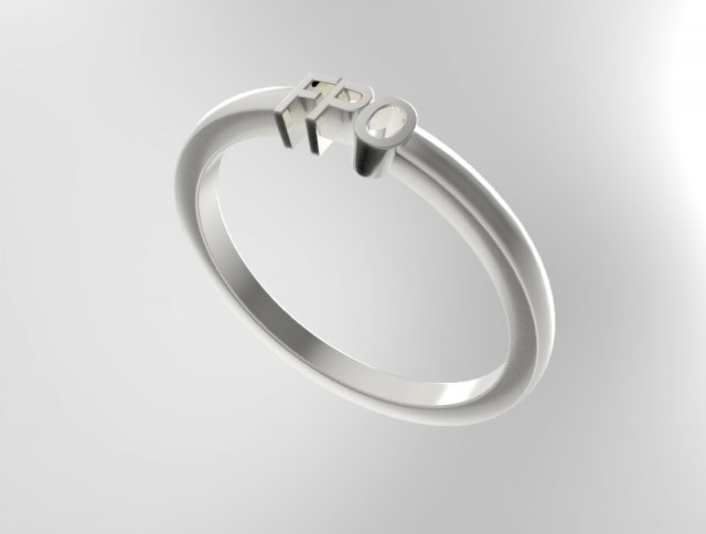 925 sterling silver name ring jewelry Modelo de Impressão 3D .c4d .max .obj .3ds .fbx .stl .blend 