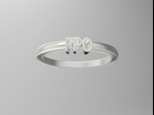 925 sterling silver name ring jewelry Modelo de Impressão 3D